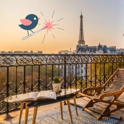 Magnifique terrasse végétalisée au dernier étage d’un immeuble moderne à Bastille, illustrant l’importance de l’espace extérieur pour les Parisiens.