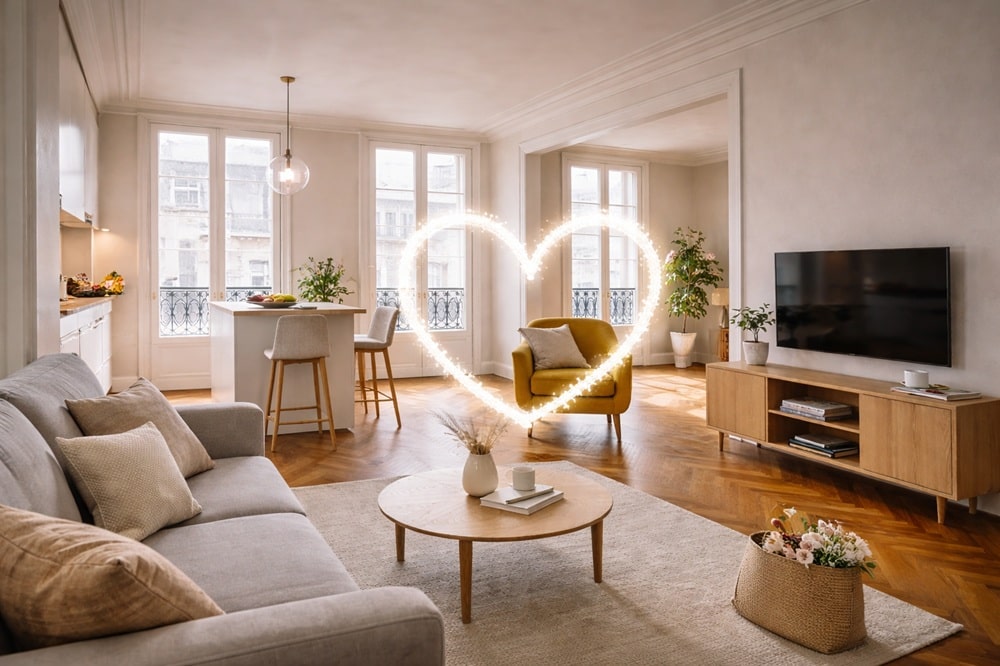Appartement parisien rénové, lumineux, suscitant un coup de cœur immobilier