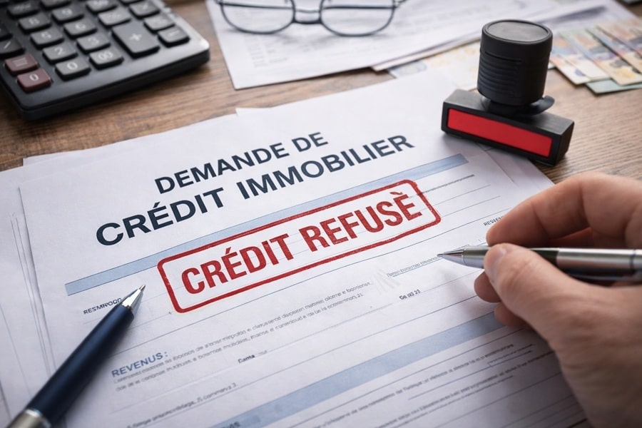 refus de prêt immobilier par la banque