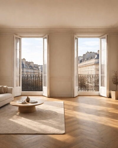 Immeuble haussmannien parisien typique d’un marché immobilier sous tension